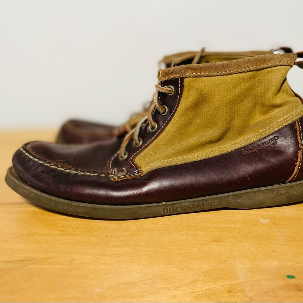 Filson X Sebago Mid Moc Boots Docksides Size 10